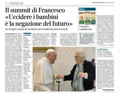 Corriere della Sera: il Summit di Francesco